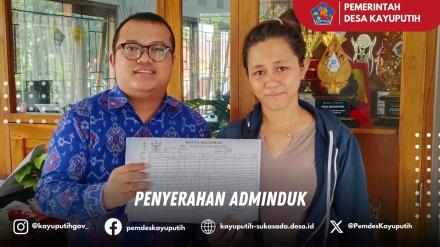 PENYERAHAN ADMINDUK